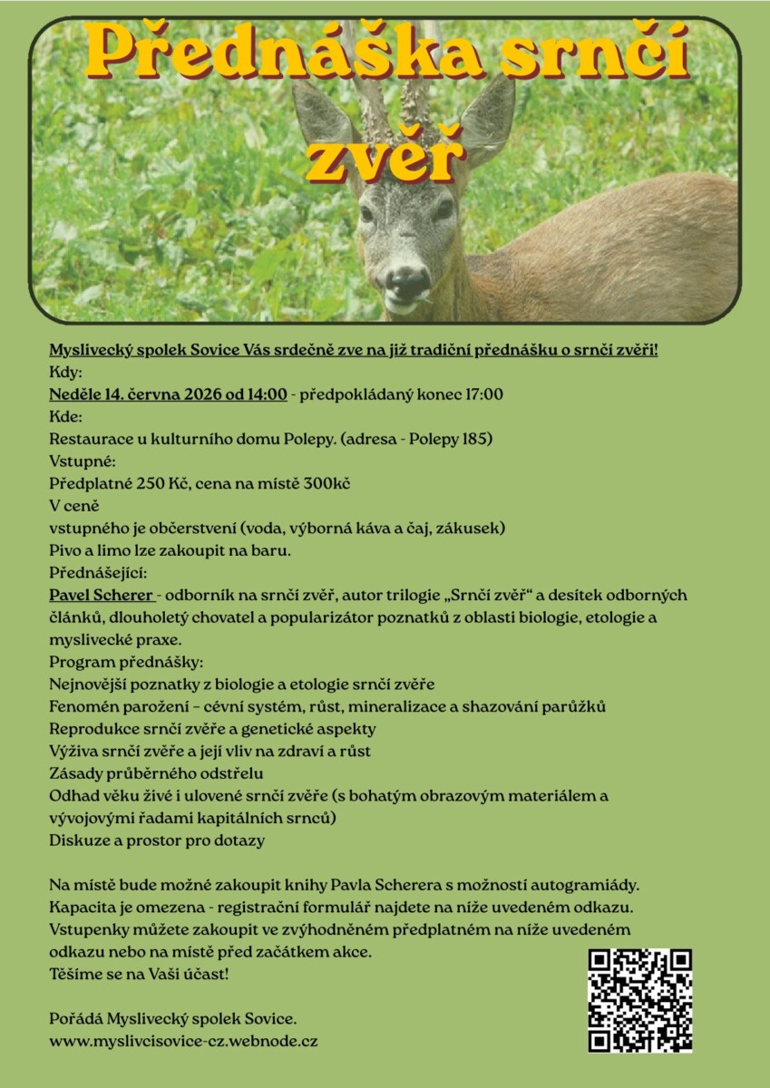 Seminář o srnčí zvěři